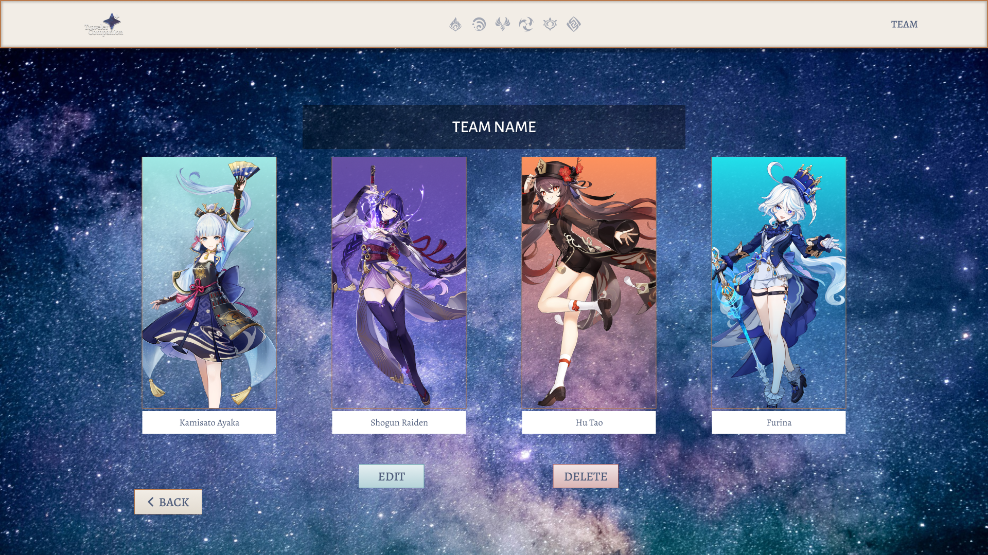 Genshin-Teams App